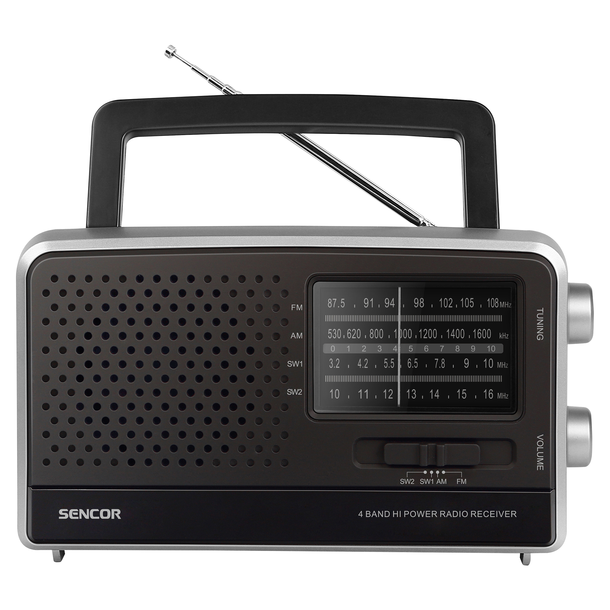 Radio AM/FM portatile da tavolo ricevitore audio altoparlanti speaker 2  bande